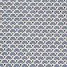 Cotone laminato Piccoli ventagli – colore blu jeans,  thumbnail number 1