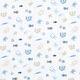 popeline di cotone sott’acqua – bianco/blu acciaio,  thumbnail number 1