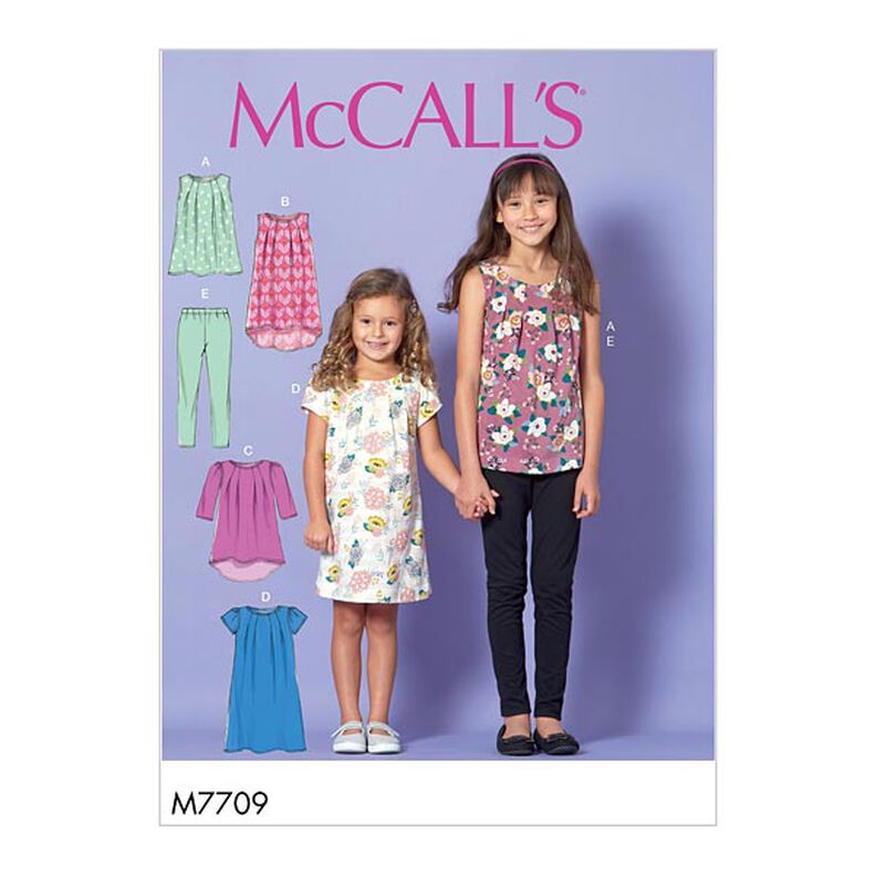 top bambina/ragazza | abito | leggings, McCalls 7709 | 128 - 152,  image number 1