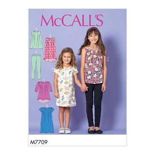 top bambina/ragazza | abito | leggings, McCalls 7709 | 128 - 152, 