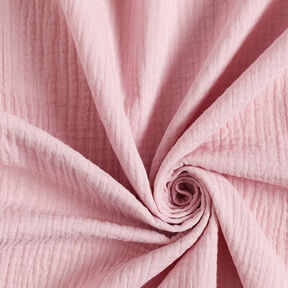 mussolina / tessuto doppio increspato – rosa anticato, 
