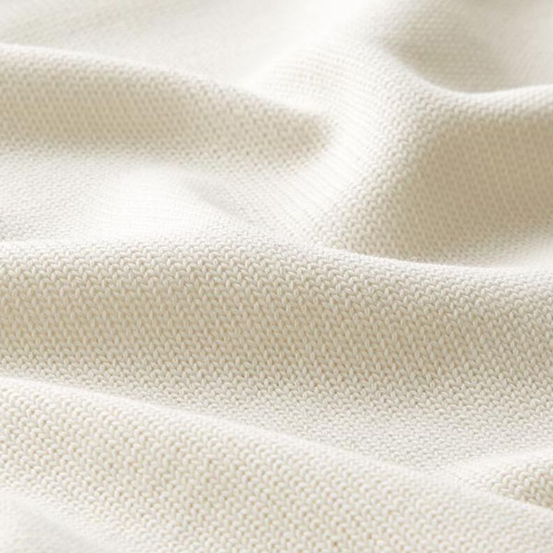 tessuto in maglia di cotone – crema,  image number 2