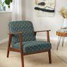velluto arredo Eleganti ventagli – petrolio,  thumbnail number 7
