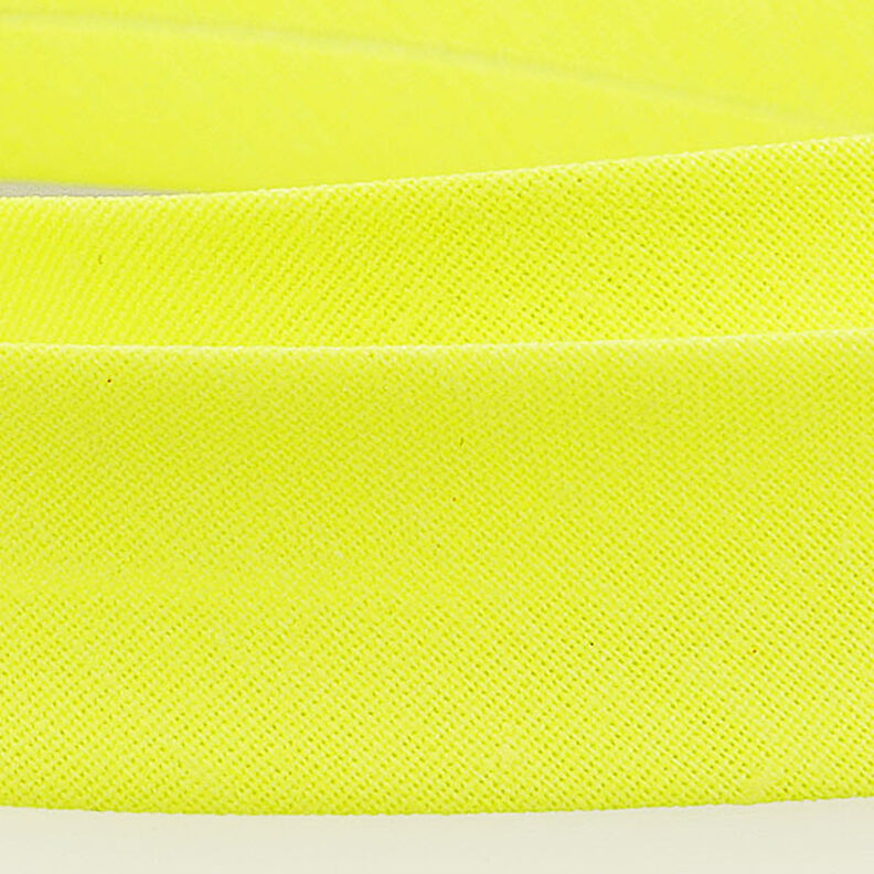 Nastro in sbieco Polycotton [20 mm] – giallo neon,  image number 2
