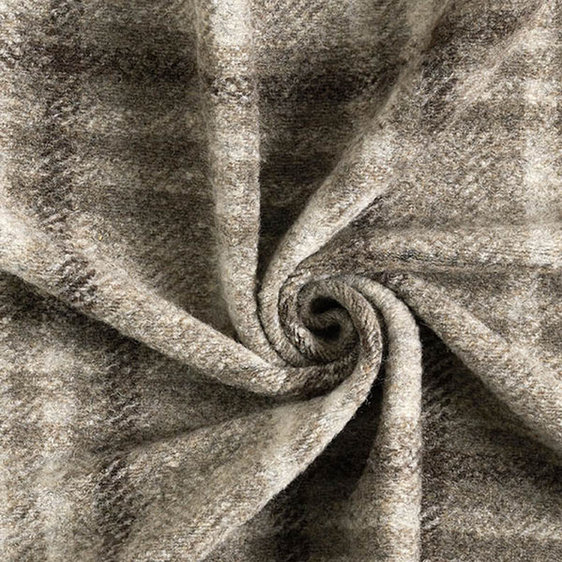 Cappotto in misto lana a quadri – talpa,  image number 3