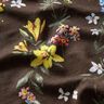 jersey di viscosa Piccoli fiorellini – marrone scuro/rosso fuoco,  thumbnail number 2