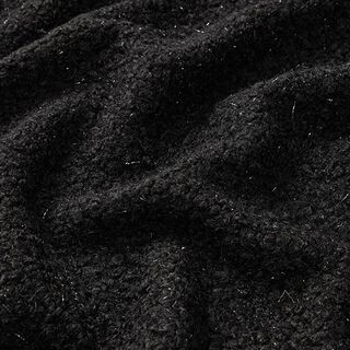 Fili lucidi lavorati a maglia bouclé – nero, 