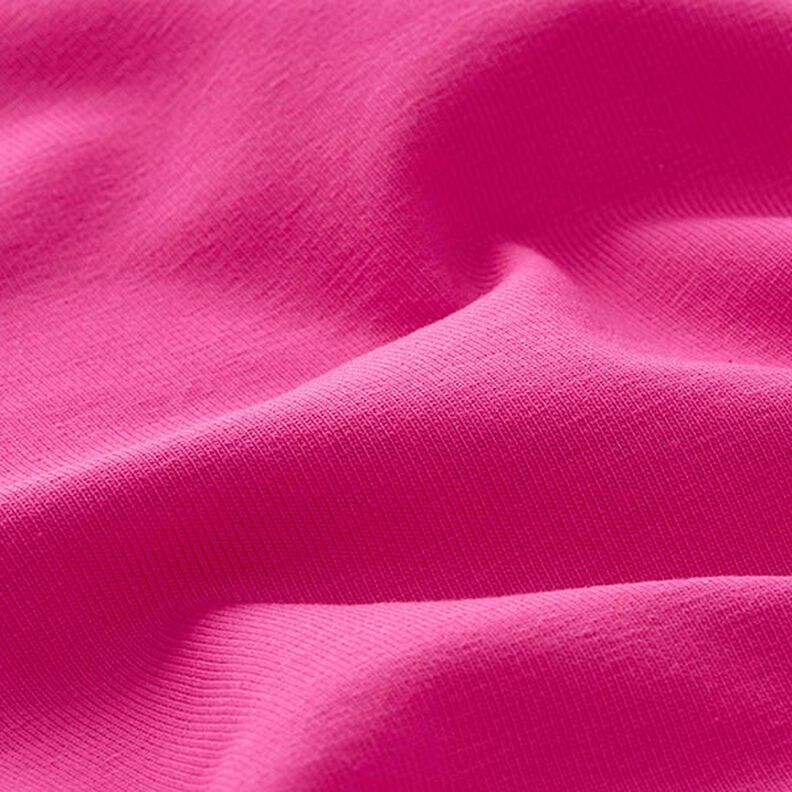 jersey di cotone medio tinta unita – rosa fucsia acceso,  image number 4