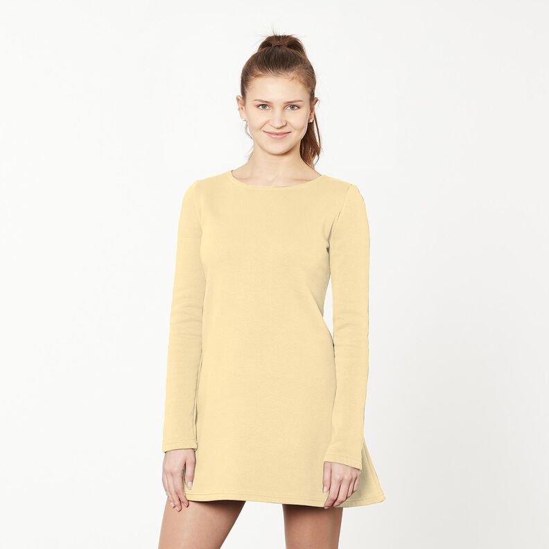 French terry leggero tinta unita – giallo vaniglia,  image number 11