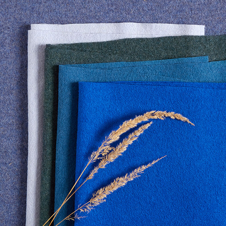 loden follato in lana mélange – blu oceano,  image number 6