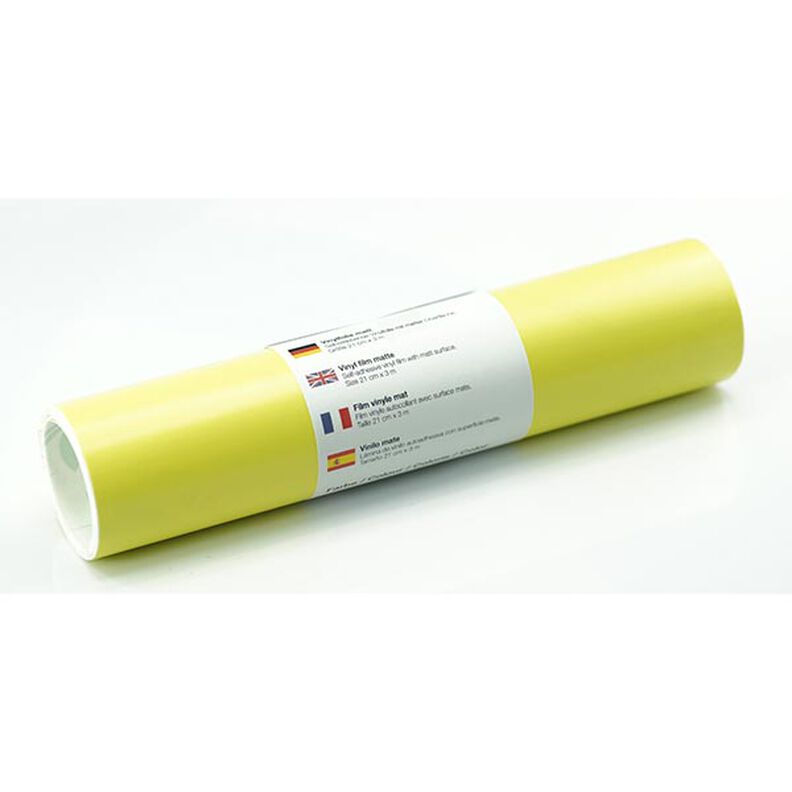 pellicola vinilica autoadesiva opaca [21cm x 3m] – giallo chiaro,  image number 1