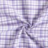 Cotone elasticizzato a quadri – bianco/lavanda,  thumbnail number 4