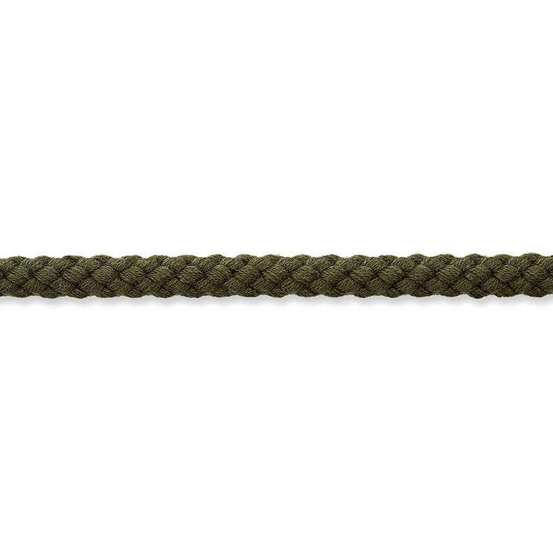 Cordoncino in cotone [Ø 7 mm] – verde oliva scuro,  image number 2