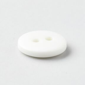 Bottone tondo a 2 fori [Ø 11 mm] – bianco, 
