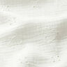 mussolina / tessuto doppio increspato ricami a giorno Cuori – bianco lana,  thumbnail number 2