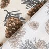 tessuto arredo tessuti canvas Pigne di abete – naturale/marrone scuro,  thumbnail number 4
