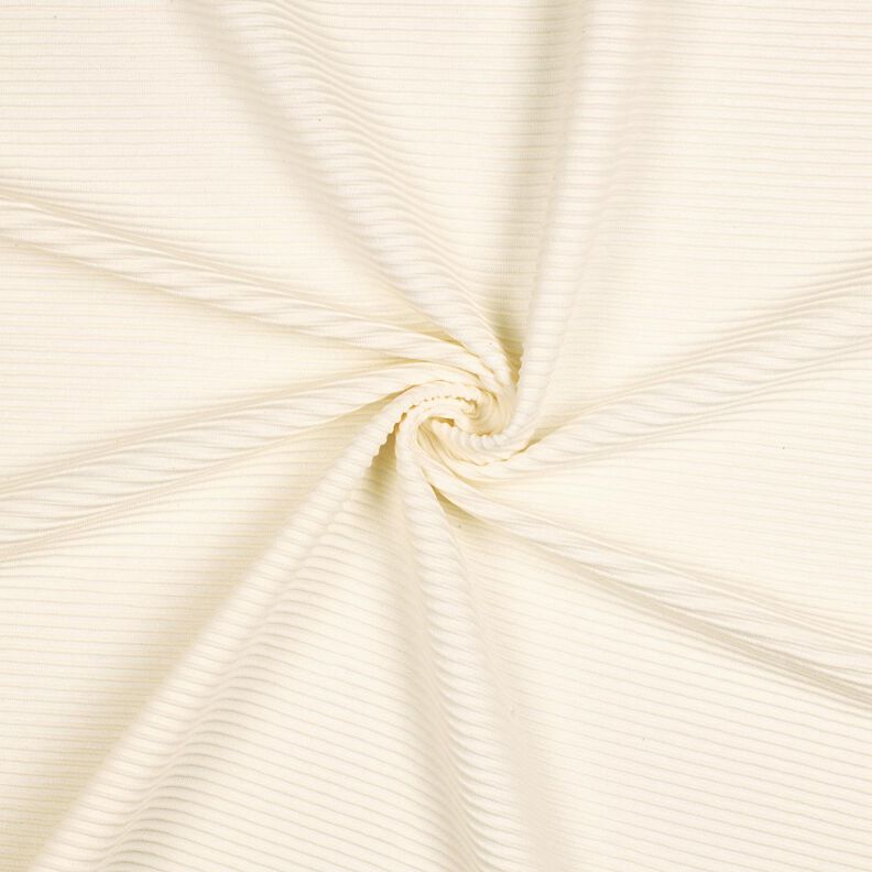 ottoman jersey a coste Misto cotone – crema, image number 1