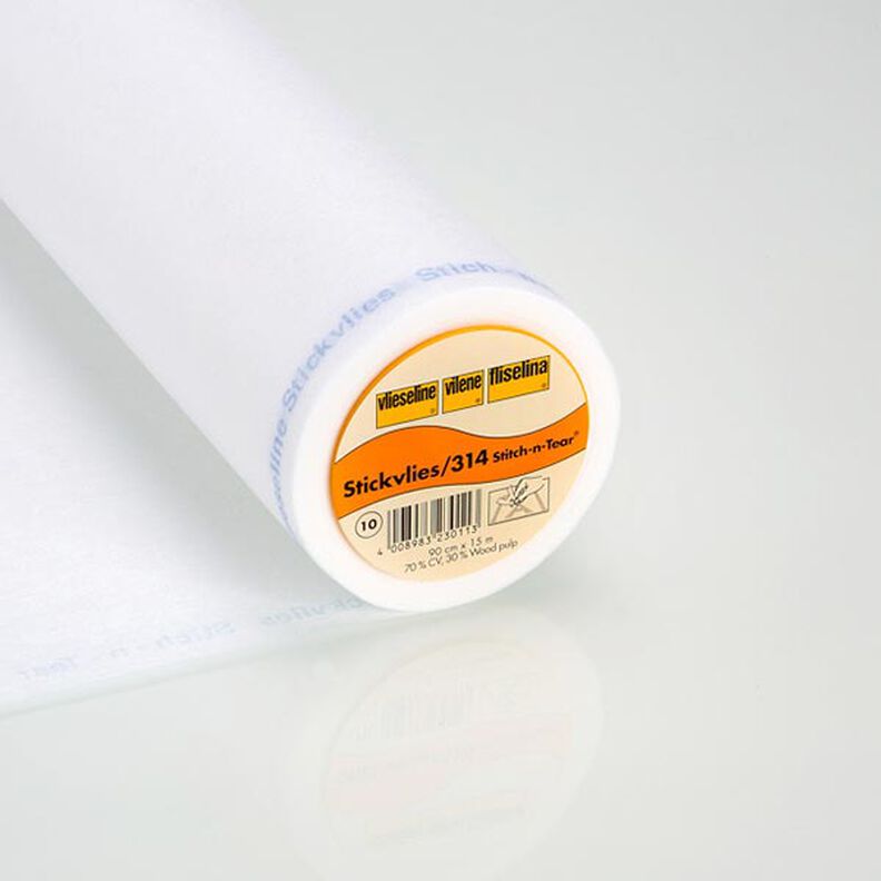 Stickvlies da ricamo | Fliselina – bianco, image number 1