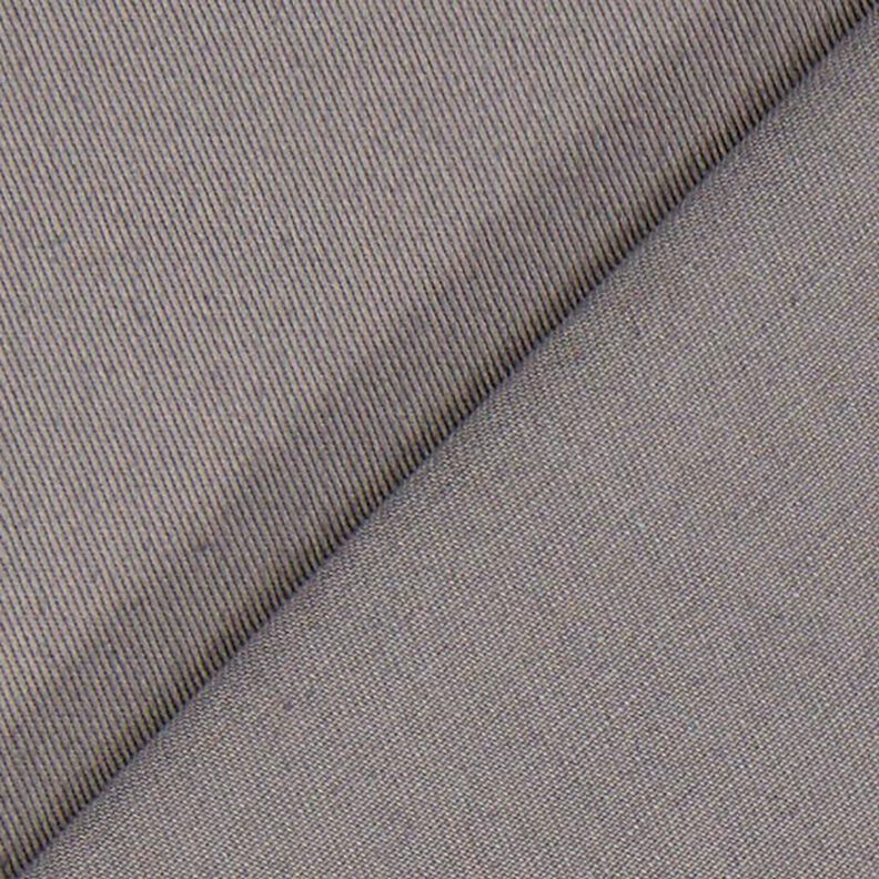 twill di cotone tinta unita – grigio,  image number 3