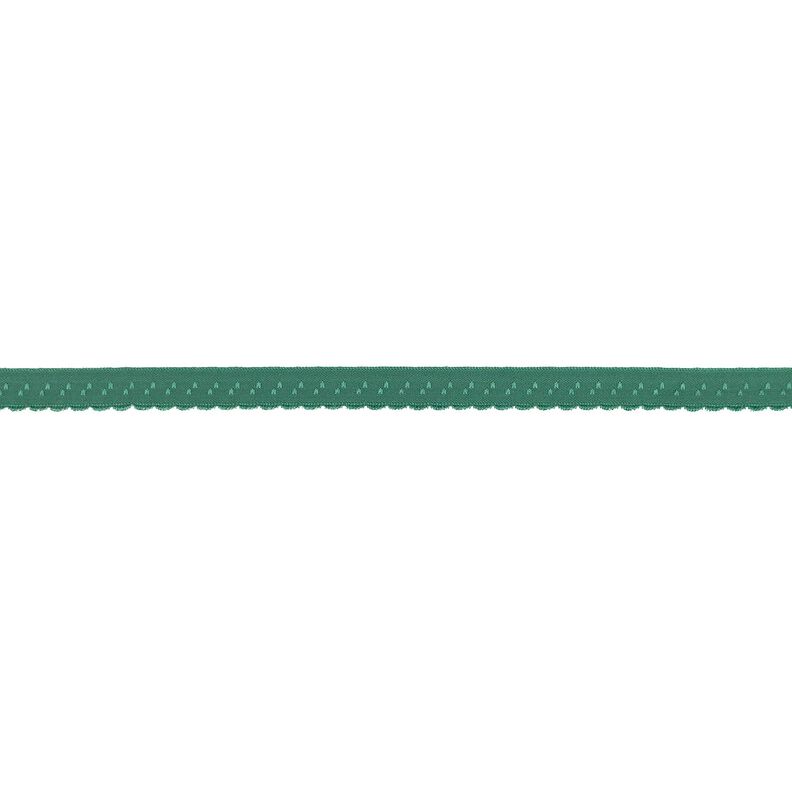 Fettuccia elastica pizzo [12 mm] – verde ginepro,  image number 1