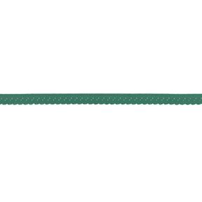 Fettuccia elastica pizzo [12 mm] – verde ginepro, 