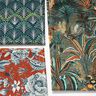 velluto arredo Eleganti ventagli – petrolio,  thumbnail number 6