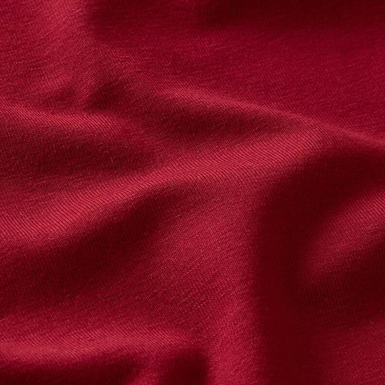GOTS jersey di cotone | Tula – rosso Bordeaux,  image number 2
