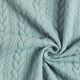 Jersey jacquard, cloqué, motivi a treccia – menta,  thumbnail number 3