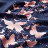 jersey di cotone Farfalle scintillanti | Glitzerpüppi – blu notte/rosa anticato,  thumbnail number 8