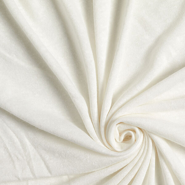 misto lino viscosa tessuto in maglia fine – bianco lana,  image number 1