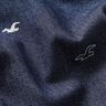 Tessuto denim elasticizzato leggero con gabbiani – blu marino,  thumbnail number 3