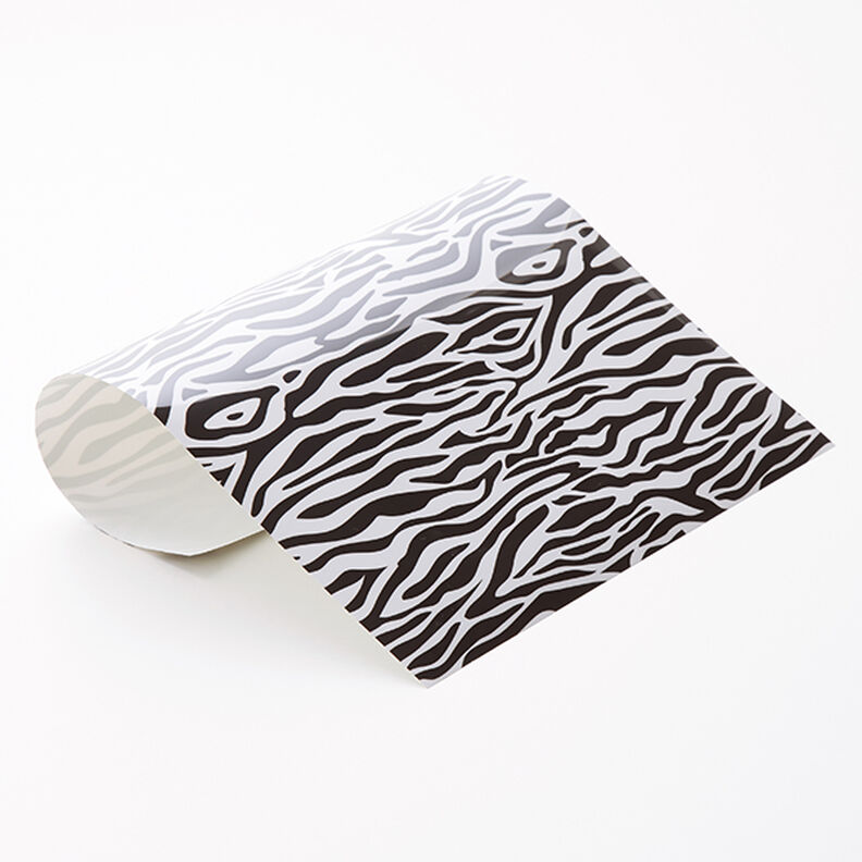 pellicola flessibile, design zebra Din A4 – nero/bianco,  image number 1