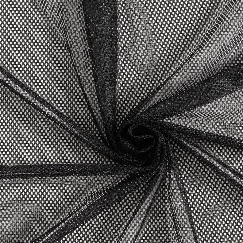 Tessuto a maglia grezzo funzionale – nero,  image number 1