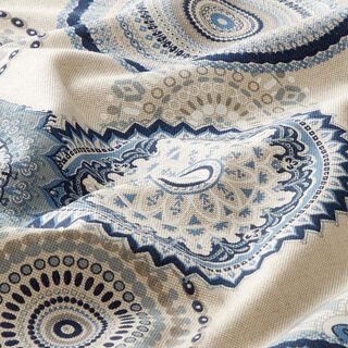 tessuto arredo mezzo panama mandala – blu, 