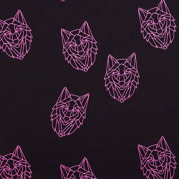 pile da montagna Origami di lupo – nero/fucsia neon, image number 1