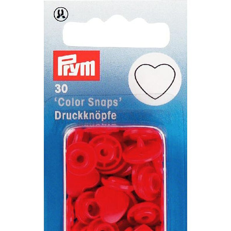 bottoni a pressione Color Snaps - cuore 4 - rosso| Prym,  image number 3