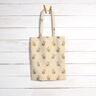tessuto arredo tessuto spinato in cotone Fiori e scritta – beige,  thumbnail number 8