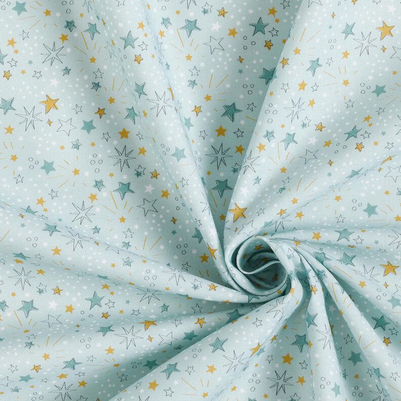 popeline di cotone Cielo stellato – azzurro baby,  image number 3