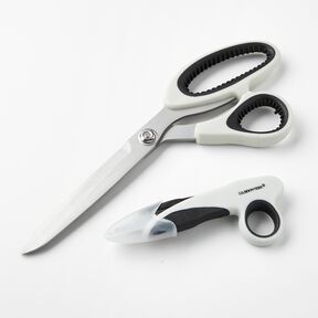 Set di forbici da sarto + tagliafilo in titanio – grigio, 