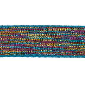 nastro elastico [ Larghezza: 25 mm ] – blu turchese/pink, 