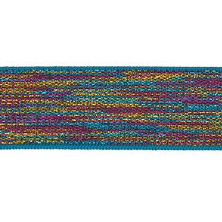 nastro elastico [ Larghezza: 25 mm ] – blu turchese/pink, 