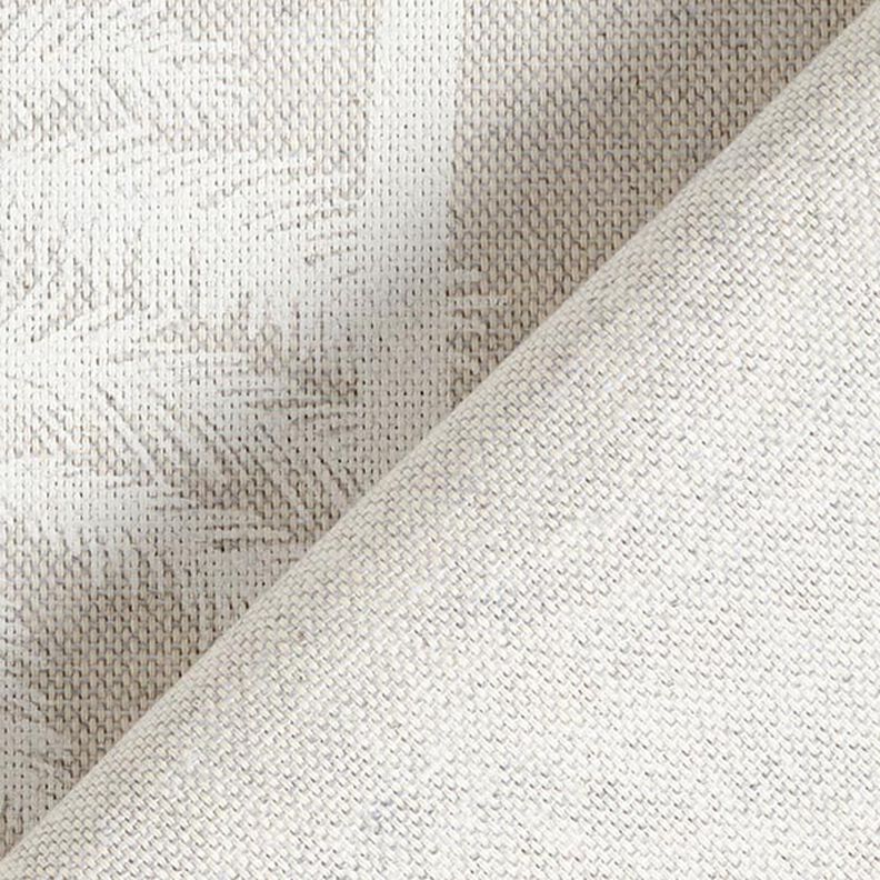 tessuto arredo mezzo panama Palme – bianco,  image number 4