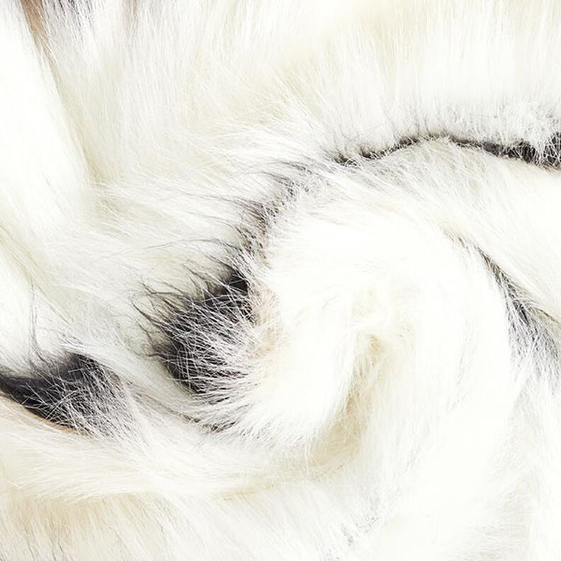 ecopelliccia Righe trasversali – bianco lana/nero,  image number 3
