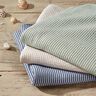 jersey di cotone seersucker Righe sottili – mandorla/bianco,  thumbnail number 5