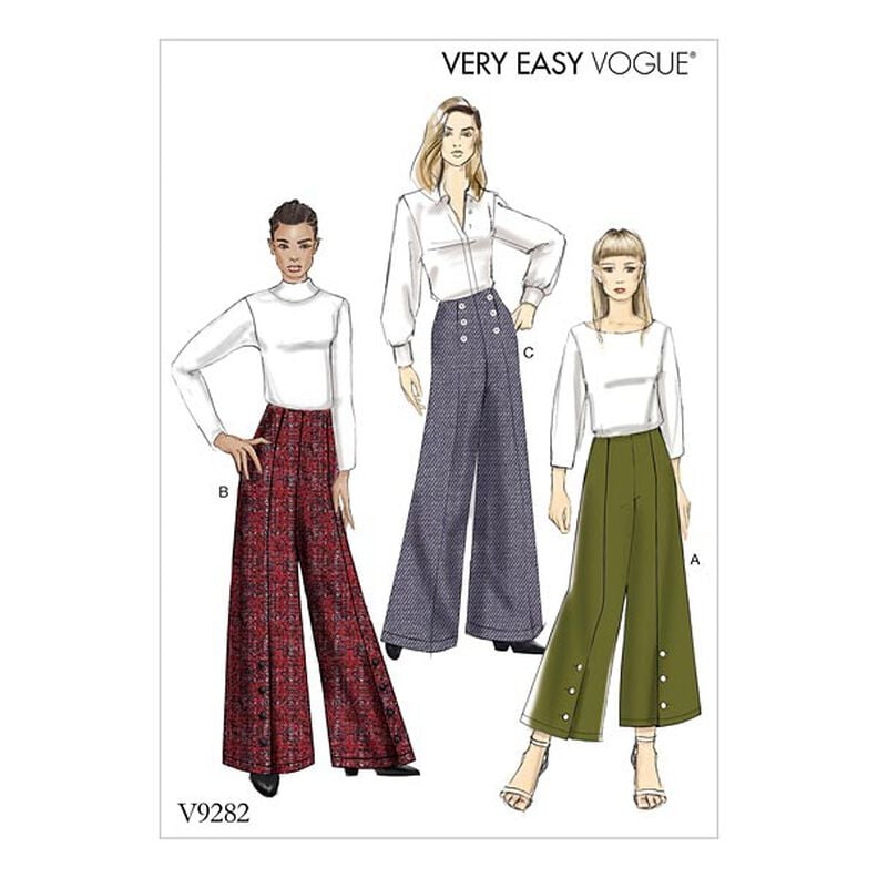 pantalone a vita alta, Very Easy Vogue9282 | 32 - 48,  image number 1