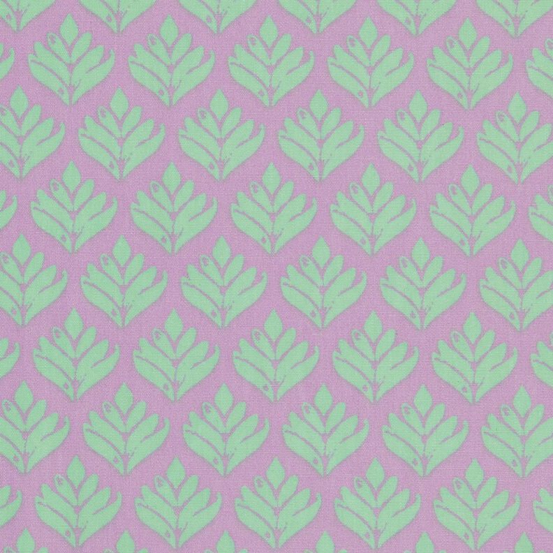 cotone rivestito Soggetti astratti – violetto pastello/menta,  image number 1