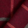 Tessuto per cappotti, quadri grandi – rosso Bordeaux/nero,  thumbnail number 4