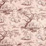 tessuto arredo tessuti canvas antichità 280 cm – rosa chiaro/marrone,  thumbnail number 1