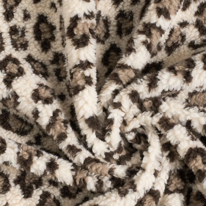tessuto peluche Stampa leopardata – beige chiaro/duna, image number 3