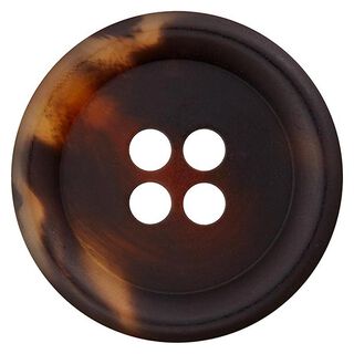 bottone in poliestere, 4 fori – marrone scuro, 